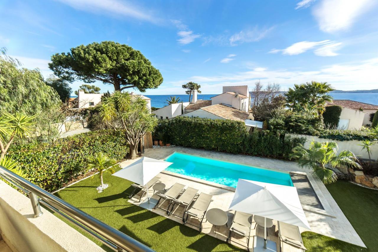 Villa Montfleuri, Vieille Ville A Pieds, Vue Mer, Piscine, 8 Pers サント・マキシム エクステリア 写真